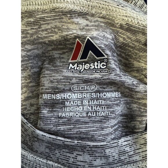 Atlanta Braves Long Sleeve Shirt Majestic MLB Baseball Logo Gray Adult Small S - Picture 6 of 8